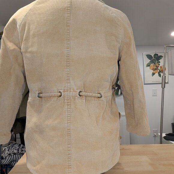 Barn Jacket Quilted Corduroy with Tie Waist - Women's sz M - Picture 8 of 13